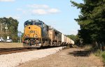 CSX SD70 AC 4573 waits for green in a CSX, UP, and NS mix